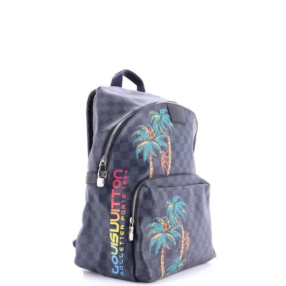 louis vuitton apollo backpack LOUIS VUITTON Monogram 2018 Backpack/Daypack Blac  NUIR VINTAGE including a padded pocket fitting a 14 Limited Edition Loui Vuitton Backpack